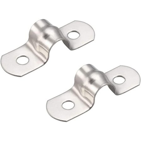 50 STK 8mm U-rør 304 Rustfritt Stål Klemme Stiv Rørklemme U-form