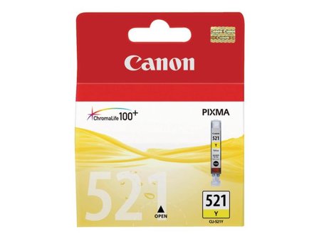 Canon Bläckpatron PIXMA CLI-521 Y, 2936B001, ChromaLife100+-bläck, gul, singelförpackning - Lyreco - Toner och bläck - Bläckpatroner - Bläckpatroner 