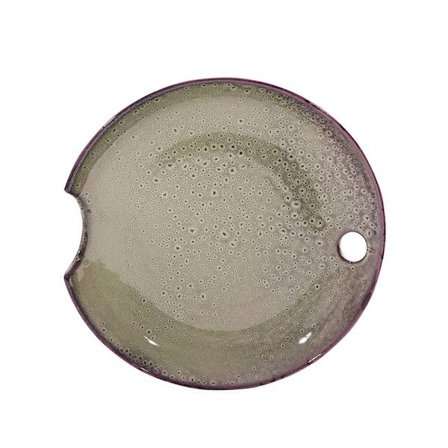 Keramisk Dekorativt Fad, 38 cm, Mintgrøn