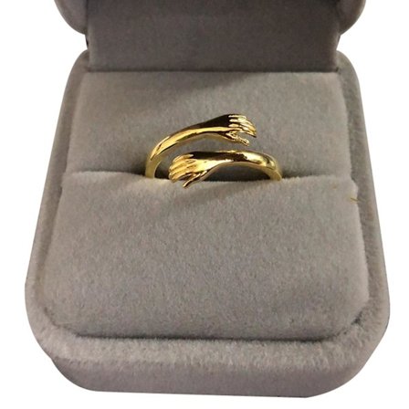 Fashion Kobber Kram Ring Justerbar Åbning Par Ring Personlig