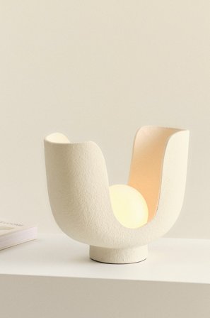 Jotex - ARMENA bordlampe Beige - Kjøp Bordlamper hos Jotex