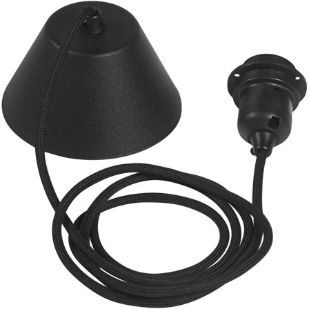 PR Home - Tilbehør til innebelysning Takupphänge textil TT-09-N Sva Svart