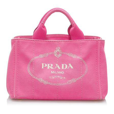 Prada Vintage, Pre-owned Handbag Roze, Dames, Maat:ONE Size,Canvas