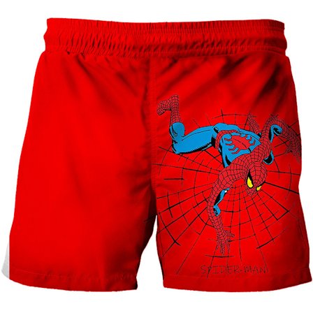Børns drenge Marvel Spiderman badeshorts strand badetøj surf gave D