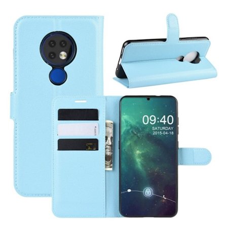 Alpha läder Nokia 6.2 fodral - Blå