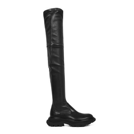 Alexander McQueen, Over-knee Boots Czarny, Kobieta, Rozmiar: 40 EU