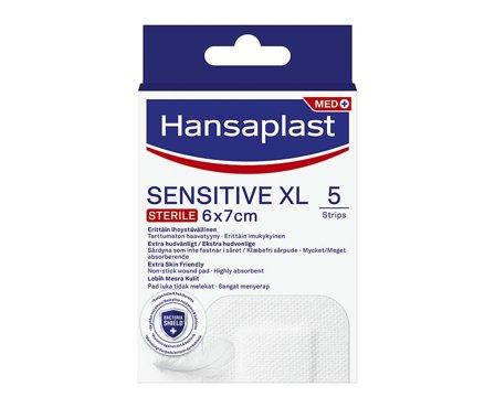 Hansaplast Plaster Sensitive XL 6 stk, Medicin & Pleje, Plastre, Sårplastre