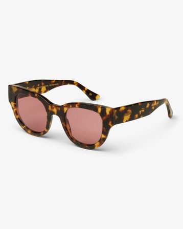 Sunglass 06 - Classic Havana - Dark Pink - One Size