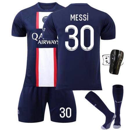 2022 Paris Hemmafotbollströja Kit-vit Blå 26