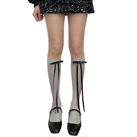 Flickor Rosett Strumpor Damstrumpor Koreansk Stil Strumpor Söta Mellanhöga Strumpor