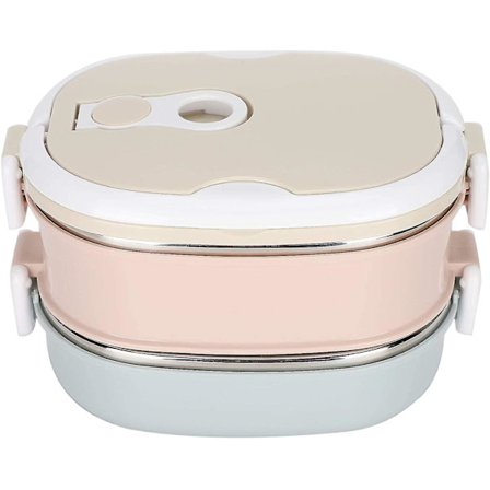 Termisk Bento Madkasse Med Rustfrit Stål Termisk Isolering, 2 Lag 1800ml Madbeholdere Til Børn Voksne Studerende Børn Holder Maden Varm Egnet