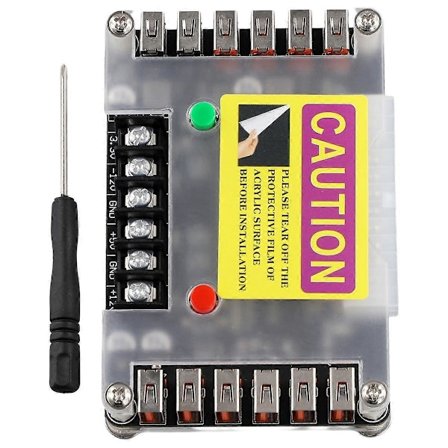 ATX Strømforsynings Breakout Board og Case Kit med 3.3V, 5V, 12V,-12V Udgangsspænding og 12 Porte USB, 3A Maksimal Udgang