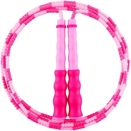 Pehmeä helmillä varustettu hyppynaru - Säädettävä miehille, naisille ja lapsille - Tang