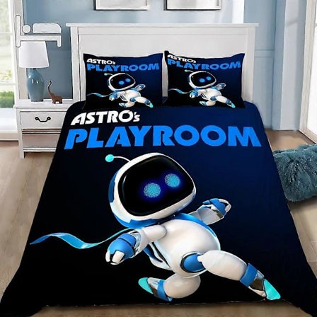 x2266 Sengetøj Mode A-Astrobot Spil Printet Sengelinned Sæt Drenge Piger Twin Size Dynebetræk Pudebetræk Seng Drenge Voksen Hjem Tekstiler 3-Delt 