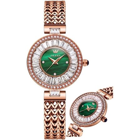 Damklockor, fashionabla, analoga kvartsklockor, vattentät rostfri damklocka Reloj para Mujer.