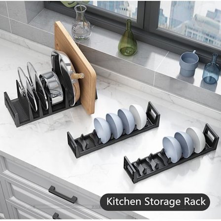 Metal køkkenredskaber grydelåg tallerkner tallerkener afløbsstativer