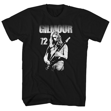 David Gilmour T Shirt 72 Spela gitarr Porträtt David Gilmour Shirt
