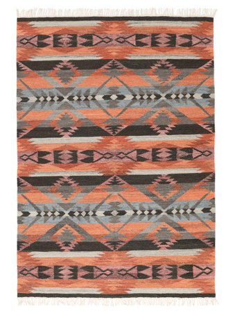 Rajendra Tapis - Orange/Rouge 160X230 Laine