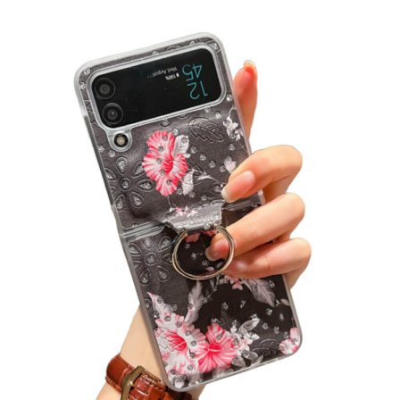 Telefonfodral Skal Kompatibelt med Samsung Galaxy Z Flip 4 5G E, Samsung Z FLIP 3