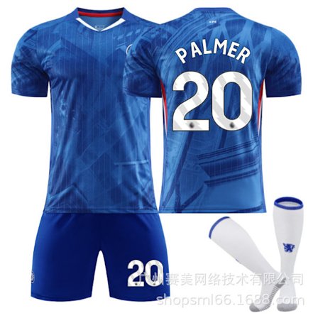 Chelsea hemma 20 Palmer nr 10 tröja barn fotbollsuniform 14 Felix 8 Enzo kostym Main size 20 socks XS
