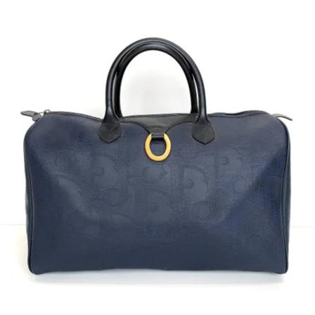Dior Vintage, Pre-owned Handbags Blauw, Dames, Maat:ONE Size,leather