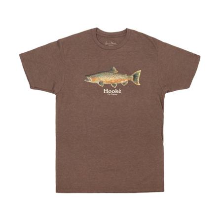 Hooke Salmo Trutta T-Shirt Brown Heather S