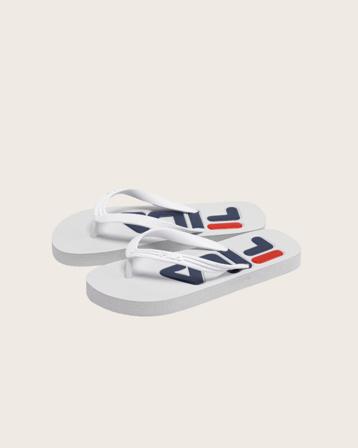 Fila TROY slipper teens Weiß Sandalen Unisex - Kidsbrandstore