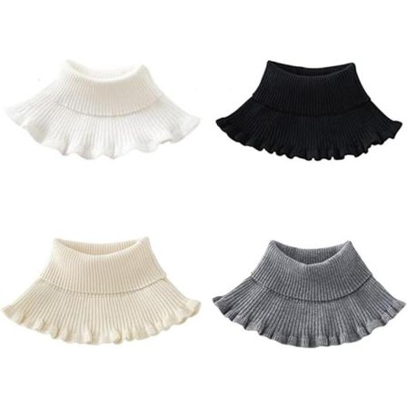 Pieces Falsk Rullekrage - Falsk Langhals Genser - Rullekragegenser for Kvinner - Blusekrage Kvinner