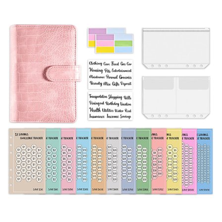 A6-budjettikansio käteissetelöpusseilla Pink