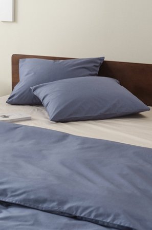 Jotex - Percale Putevar 2-pk - Økologisk Tordenblå - ZACK - Kjøp Putevar hos Jotex