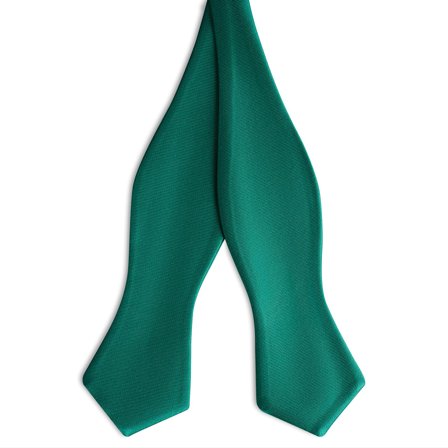 Emerald Green Self-Tie Satin Diamond Tip Bow Tie for Men - Self-tie bow ties