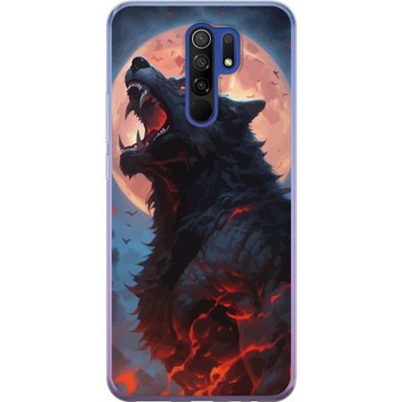 Mobilskal till Xiaomi Redmi 9 med Ylande varg