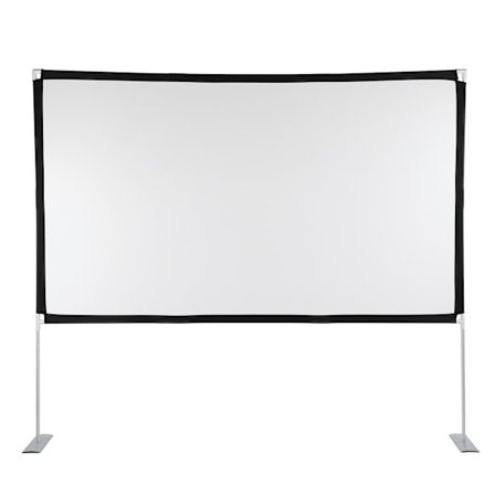 Bærbar Projektorskjerm 4K HD 16:9 Sammenleggbar Bakre Frontprojeksjonsgardin Rynkefri m/Stativ 100in