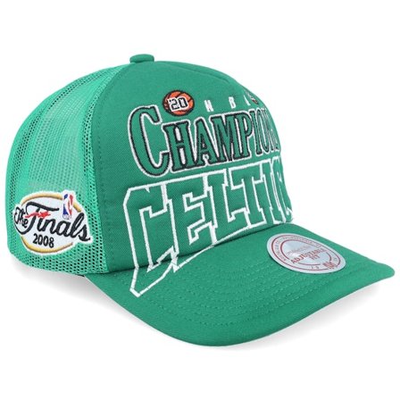 Mitchell & Ness - Boston Celtics Big Champ Green A-Frame Trucker Trucker Green Cap - NBA @ Hatstore