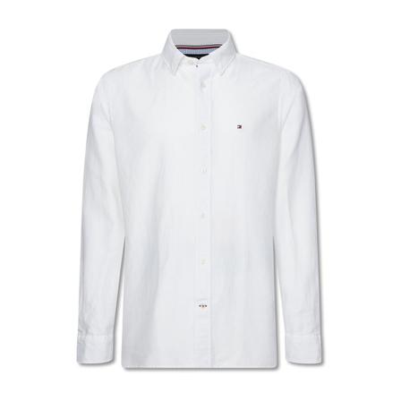Tommy Hilfiger Linen Twill Shirt Hvid, Herre Skjorter