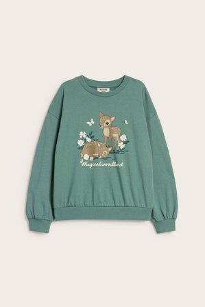Kappahl | Sweatshirt med tryck | Grön