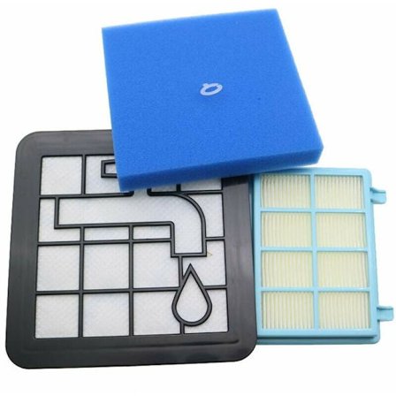Tvättsats med skumfilter till Philips Power Pro Compact dammsugare - FC9331/09, FC9332/09, FC8010/01, FC8010