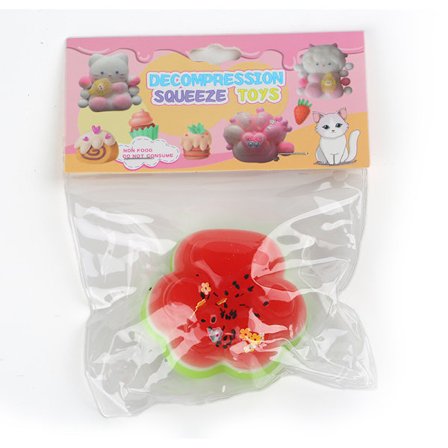 Pote-Squishy for Barn og Voksne, Fuzzy Cat Paw Squishy Leke