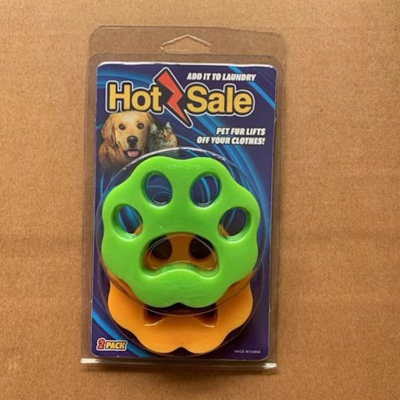 2-pakning - Vaskemiddel for dyrehår fjerning gul+grønn