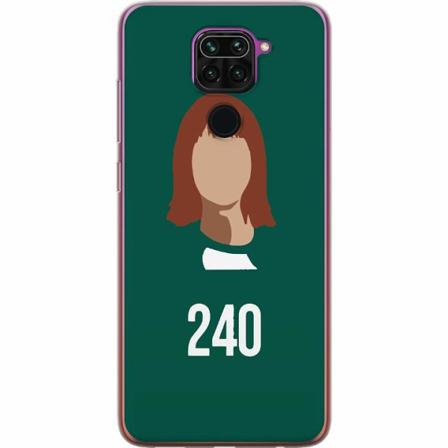 Xiaomi Redmi Note 9 Genomskinligt Skal Squid Game