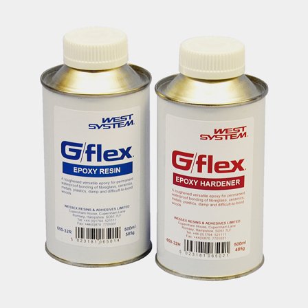 Époxy liquide West System G/FLEX 650-32 Toughened Epoxy, 1 litre (2 x 500 ml)