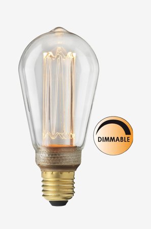 Globen Lighting - Pære Laser LED Uniterm dæmpbar - Transparent - Lyskilder & pærer - Fra Homeroom