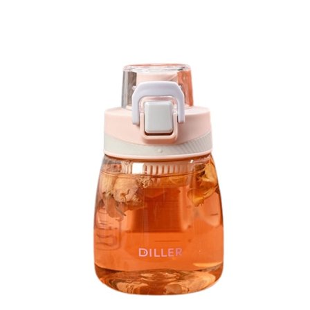 Sommar Sport Direct Dricka Plast Vattenflaska 400ml-Rosa (Ny)