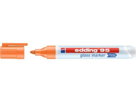 EDDING Märkpenna glastavla EDDING 95 orange - Lyreco - Kontorsmaterial - Pennor - Whiteboardpennor - Glastavlor