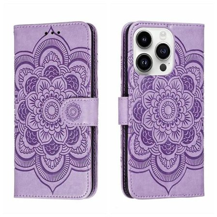 Mandala Läderfodral för iPhone 15 Pro
