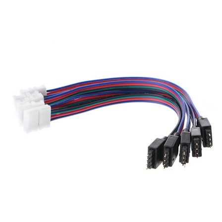 5 st 15 cm 4-Pin 4-Pin 5050 3528 LED RGB Strip Förlängningskontakt Kabeltråd