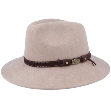 MJM Hats - Beige fedora Hatt - Levi Woolfelt Wr Crush. Beige Fedora @ Hatstore