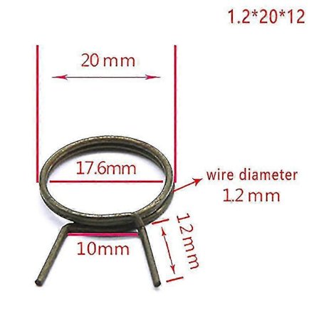 3 stk. dørhåndtags udskiftningsfjedre kompatible med dørgrebslås, spiralfjedersæt