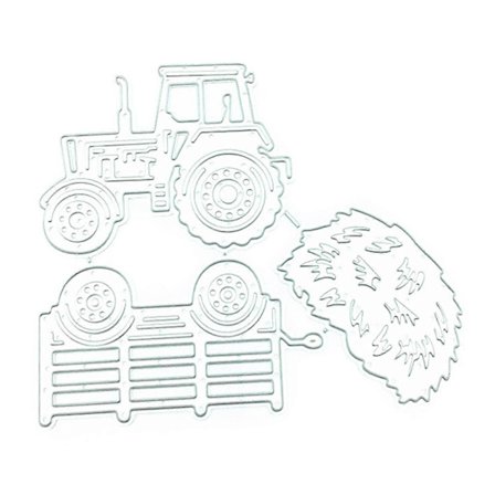 Traktor Halm Metal Skærende Dies Præget Skabelon DIY Die Cuts Håndlavet Håndværk_tfrf