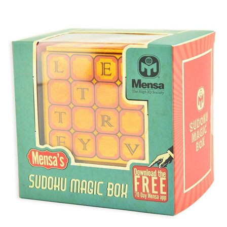 Mensa Pusleske Sudoku Magic Box Bokstaver